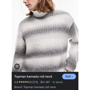 Topman Kamado Men's Sweater, Size L